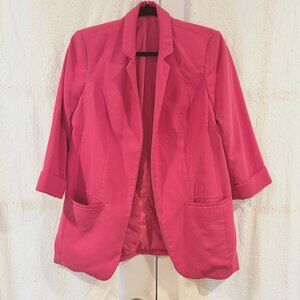Express Pink Boyfriend Blazer